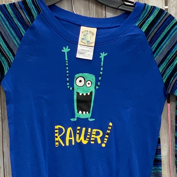 1 Set Left , Nite Nite Munki Munki Youth Pajama Set - Picture 2 of 8